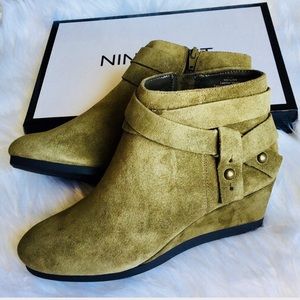 NINE WEST Womens Lina Suede Boot